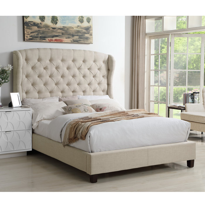 Three Posts Maryport Tufted Upholstered Low Profile Standard Bed